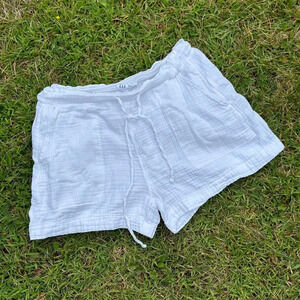 Gap White 100% Cotton Shorts -  S